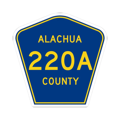 Alachua County 220A (Florida) (Road Sign) STICKER Vinyl Kiss-Cut Decal 3 Inch White - The Sticker Space