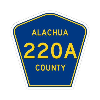 Alachua County 220A (Florida) (Road Sign) STICKER Vinyl Kiss-Cut Decal 6 Inch White - The Sticker Space