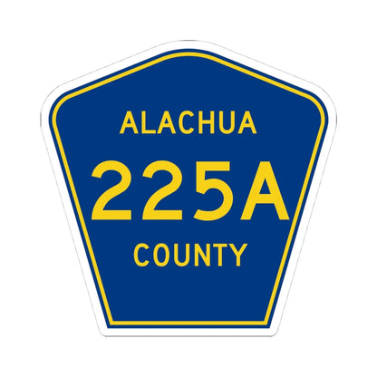 Alachua County 225A (Florida) (Road Sign) STICKER Vinyl Kiss-Cut Decal 4 Inch White - The Sticker Space