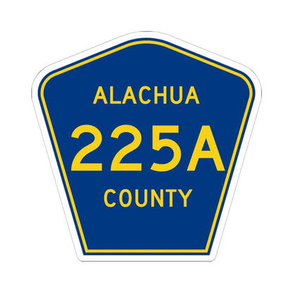 Alachua County 225A (Florida) (Road Sign) STICKER Vinyl Kiss-Cut Decal 6 Inch White - The Sticker Space