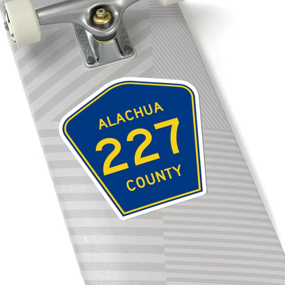 Alachua County 227 (Florida) (Road Sign) STICKER Vinyl Kiss-Cut Decal - The Sticker Space
