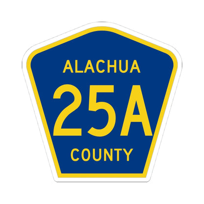 Alachua County 25A (Florida) (Road Sign) STICKER Vinyl Kiss-Cut Decal 4 Inch White - The Sticker Space