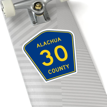 Alachua County 30 (Florida) (Road Sign) STICKER Vinyl Kiss-Cut Decal - The Sticker Space