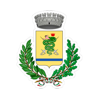 Alagna-Stema (Italy) (Coat of Arms) STICKER Vinyl Kiss-Cut Decal 3 Inch White - The Sticker Space