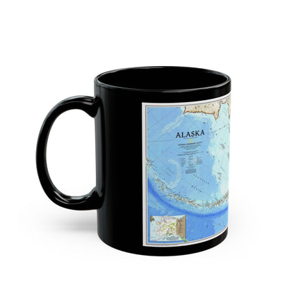 Alaska 1 (1994) (Map) Black Coffee Mug-The Sticker Space