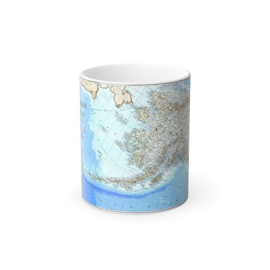 Alaska 1 (1994) (Map) Color Changing Mug 11oz-11oz-The Sticker Space