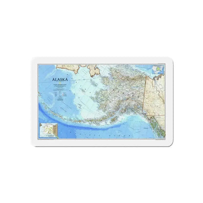 Alaska 1 (1994) (Map) Refrigerator Magnet 3 Inch Die-Cut - The Sticker Space
