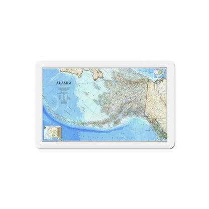 Alaska 1 (1994) (Map) Refrigerator Magnet 6 Inch Die-Cut - The Sticker Space