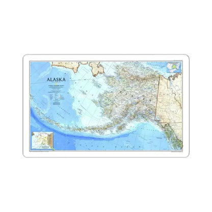 Alaska 1 (1994) (Map) STICKER Vinyl Kiss-Cut Decal 4 Inch White - The Sticker Space