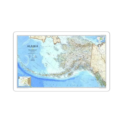 Alaska 1 (1994) (Map) STICKER Vinyl Kiss-Cut Decal 6 Inch White - The Sticker Space