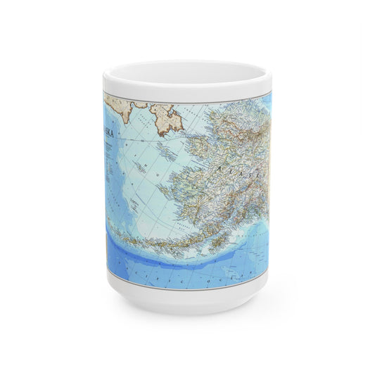 Alaska 1 (1994) (Map) White Coffee Mug-15oz-The Sticker Space