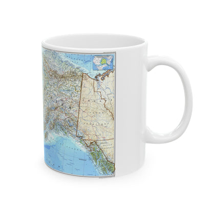 Alaska 1 (1994) (Map) White Coffee Mug-The Sticker Space