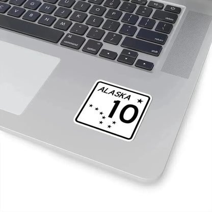 Alaska 10 shield (Alaska) (Road Sign) STICKER Vinyl Kiss-Cut Decal - The Sticker Space