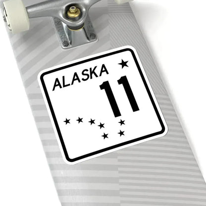 Alaska 11 shield (Alaska) (Road Sign) STICKER Vinyl Kiss-Cut Decal - The Sticker Space
