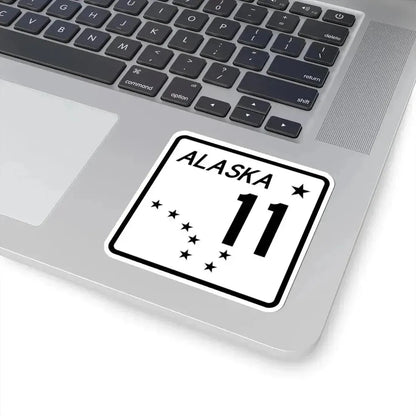 Alaska 11 shield (Alaska) (Road Sign) STICKER Vinyl Kiss-Cut Decal - The Sticker Space