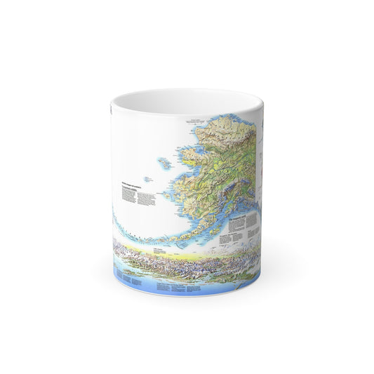 Alaska 2 (1994) (Map) Color Changing Mug 11oz-11oz-The Sticker Space