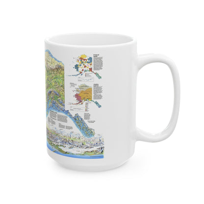 Alaska 2 (1994) (Map) White Coffee Mug-The Sticker Space