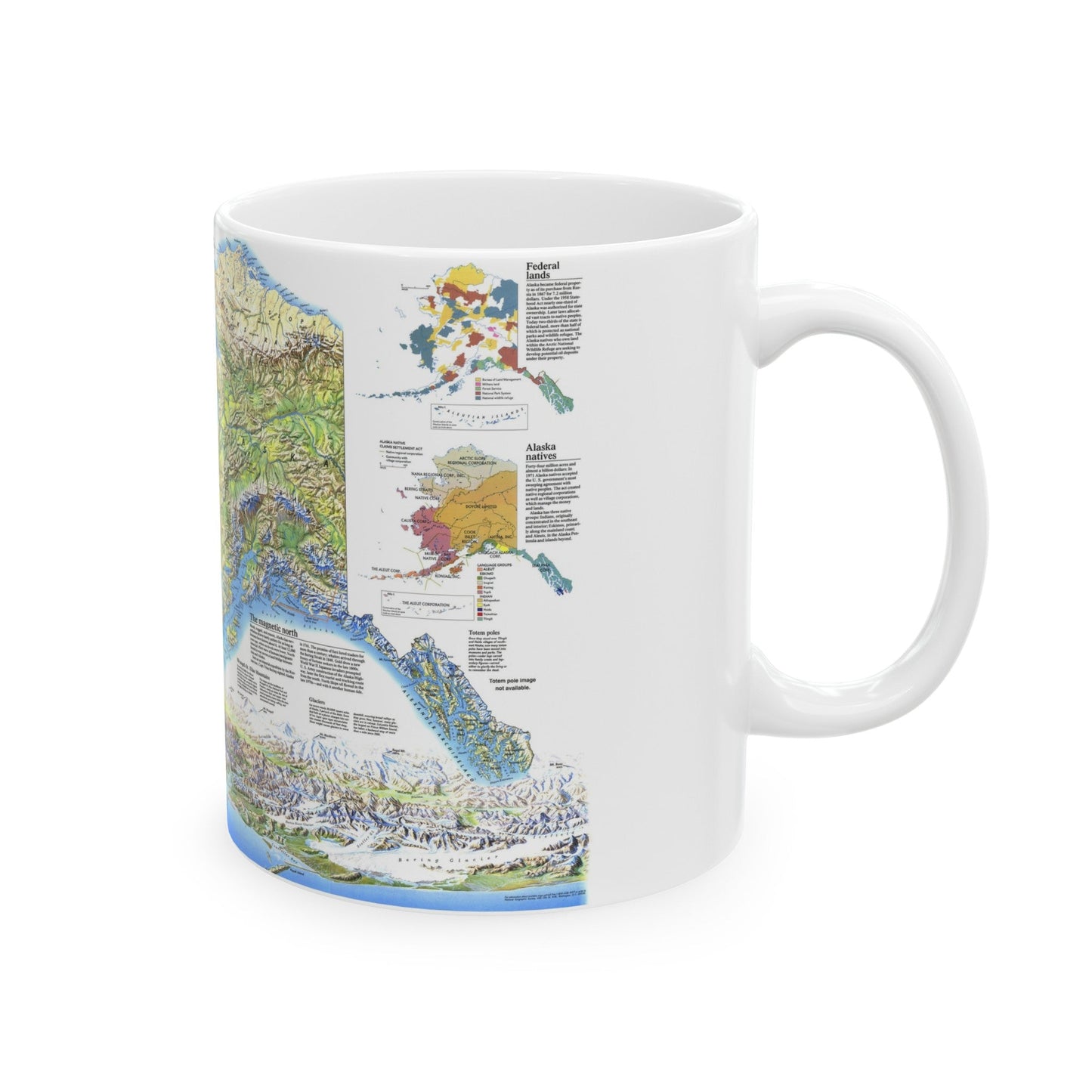 Alaska 2 (1994) (Map) White Coffee Mug-The Sticker Space