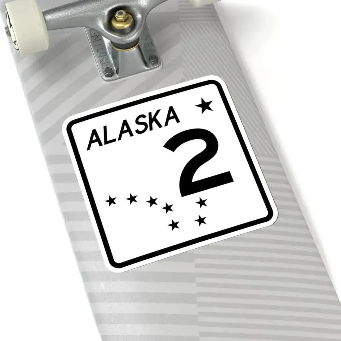 Alaska 2 shield (Alaska) (Road Sign) STICKER Vinyl Kiss-Cut Decal - The Sticker Space