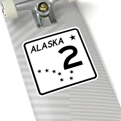 Alaska 2 shield (Alaska) (Road Sign) STICKER Vinyl Kiss-Cut Decal - The Sticker Space