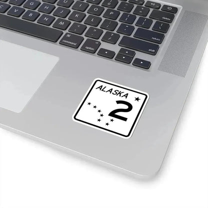 Alaska 2 shield (Alaska) (Road Sign) STICKER Vinyl Kiss-Cut Decal - The Sticker Space