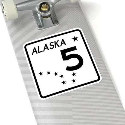 Alaska 5 shield (Alaska) (Road Sign) STICKER Vinyl Kiss-Cut Decal - The Sticker Space