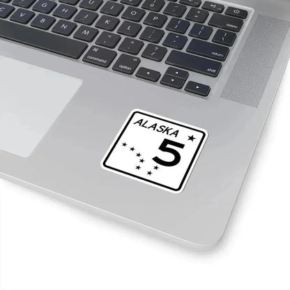 Alaska 5 shield (Alaska) (Road Sign) STICKER Vinyl Kiss-Cut Decal - The Sticker Space