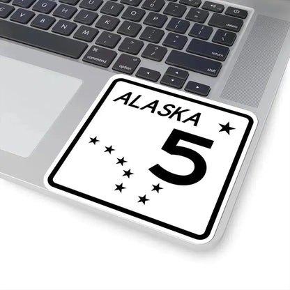 Alaska 5 shield (Alaska) (Road Sign) STICKER Vinyl Kiss-Cut Decal - The Sticker Space