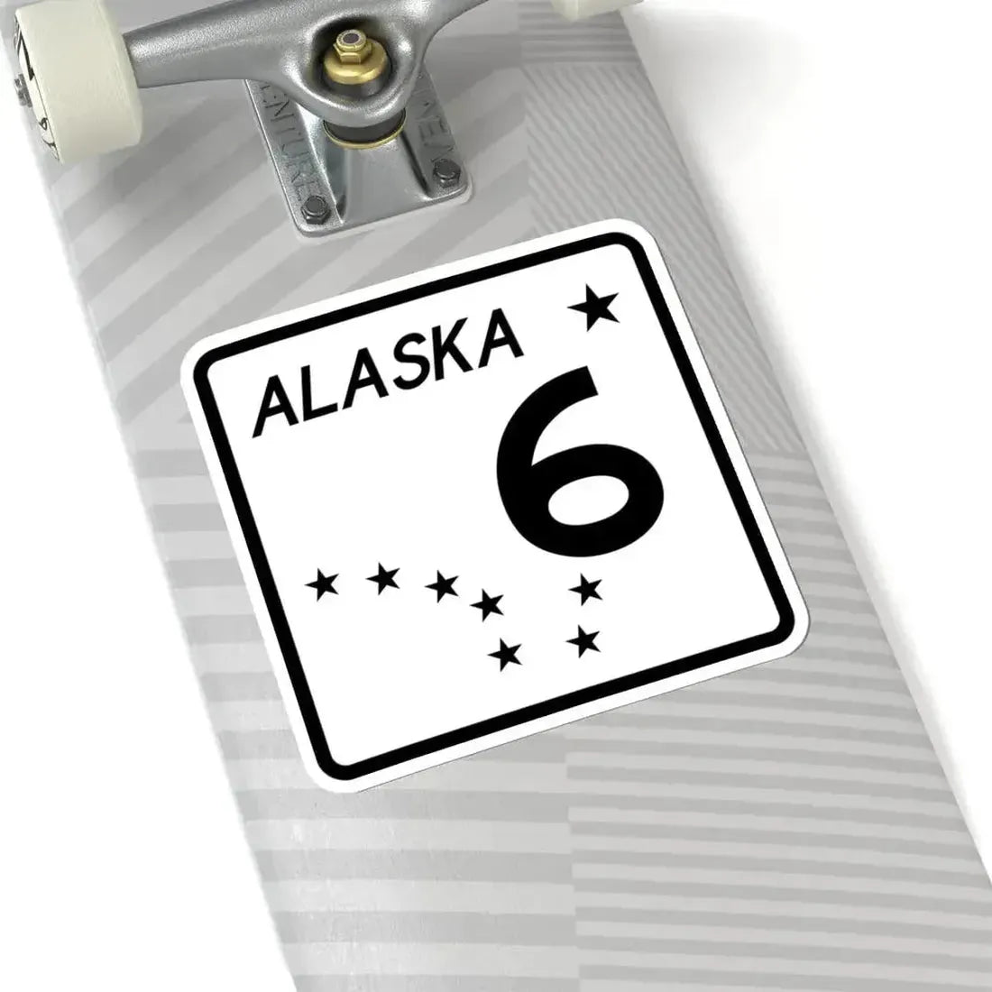 Alaska 6 shield (Alaska) (Road Sign) STICKER Vinyl Kiss-Cut Decal - The Sticker Space