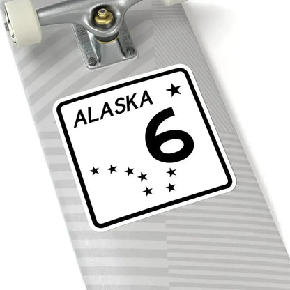 Alaska 6 shield (Alaska) (Road Sign) STICKER Vinyl Kiss-Cut Decal - The Sticker Space