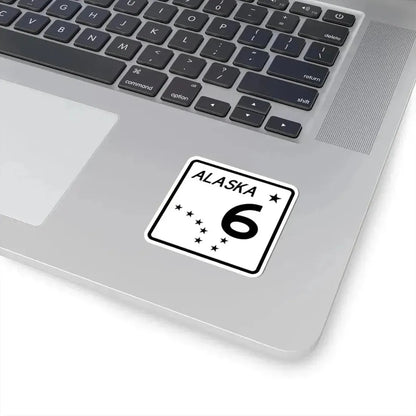 Alaska 6 shield (Alaska) (Road Sign) STICKER Vinyl Kiss-Cut Decal - The Sticker Space
