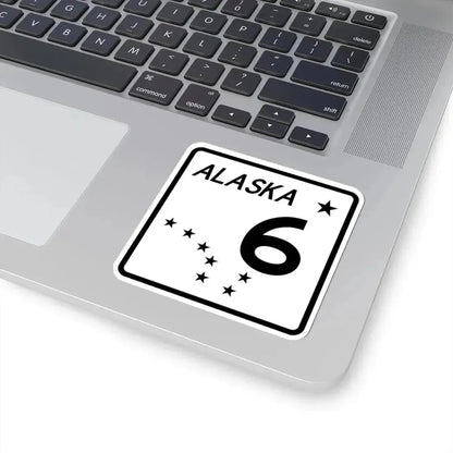 Alaska 6 shield (Alaska) (Road Sign) STICKER Vinyl Kiss-Cut Decal - The Sticker Space