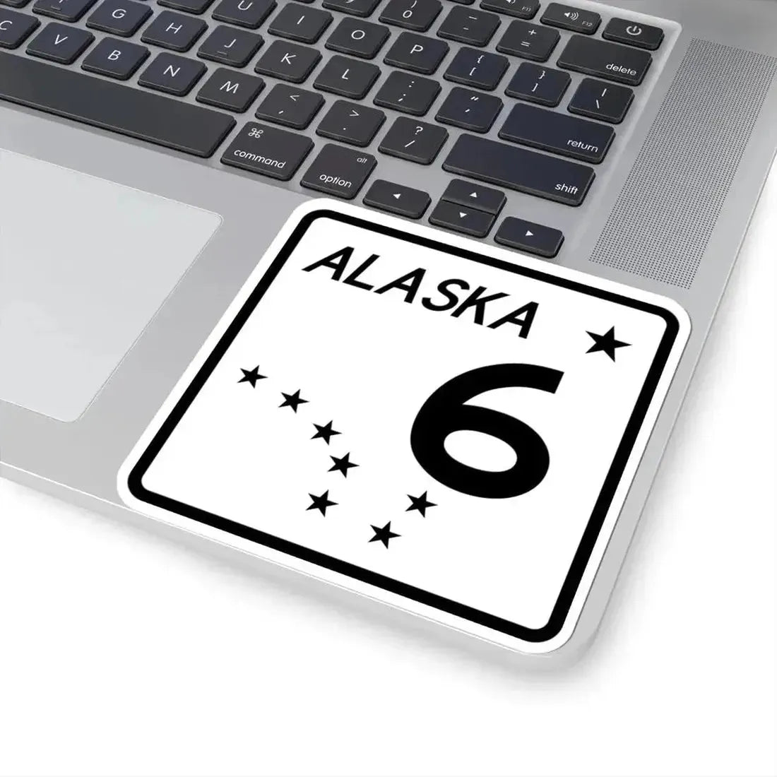 Alaska 6 shield (Alaska) (Road Sign) STICKER Vinyl Kiss-Cut Decal - The Sticker Space