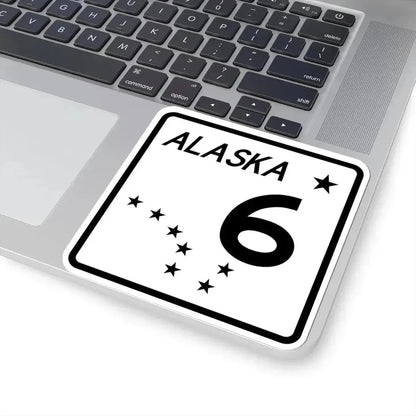 Alaska 6 shield (Alaska) (Road Sign) STICKER Vinyl Kiss-Cut Decal - The Sticker Space