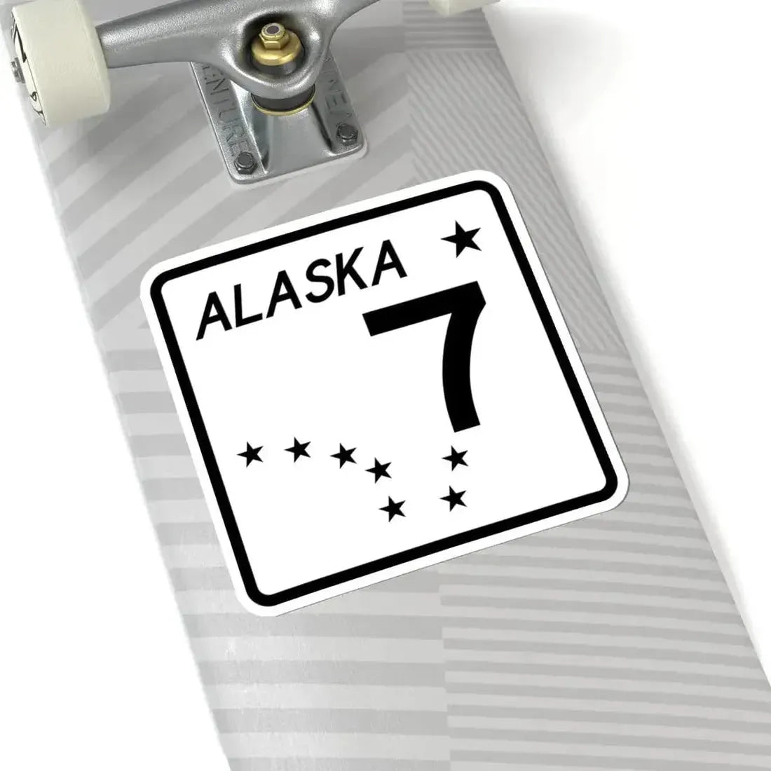 Alaska 7 shield (Alaska) (Road Sign) STICKER Vinyl Kiss-Cut Decal - The Sticker Space
