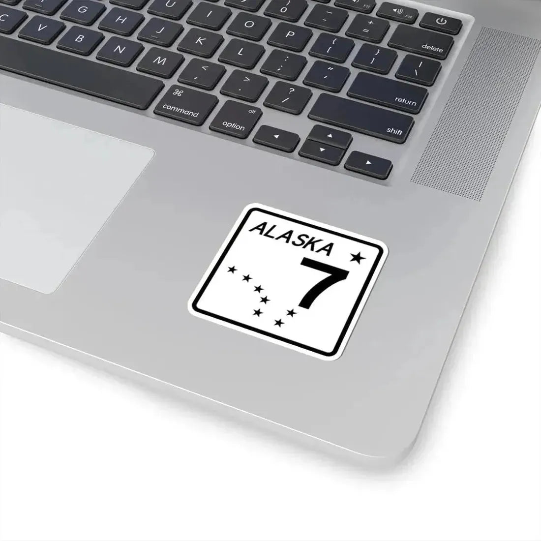 Alaska 7 shield (Alaska) (Road Sign) STICKER Vinyl Kiss-Cut Decal - The Sticker Space