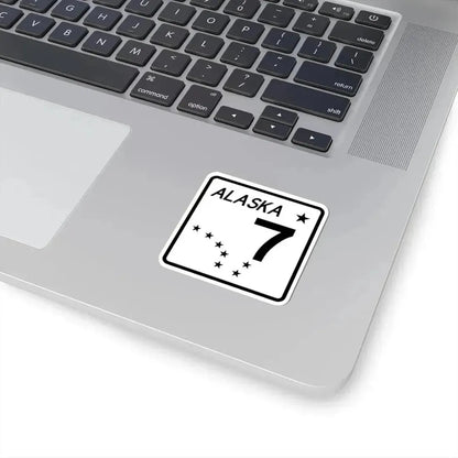 Alaska 7 shield (Alaska) (Road Sign) STICKER Vinyl Kiss-Cut Decal - The Sticker Space