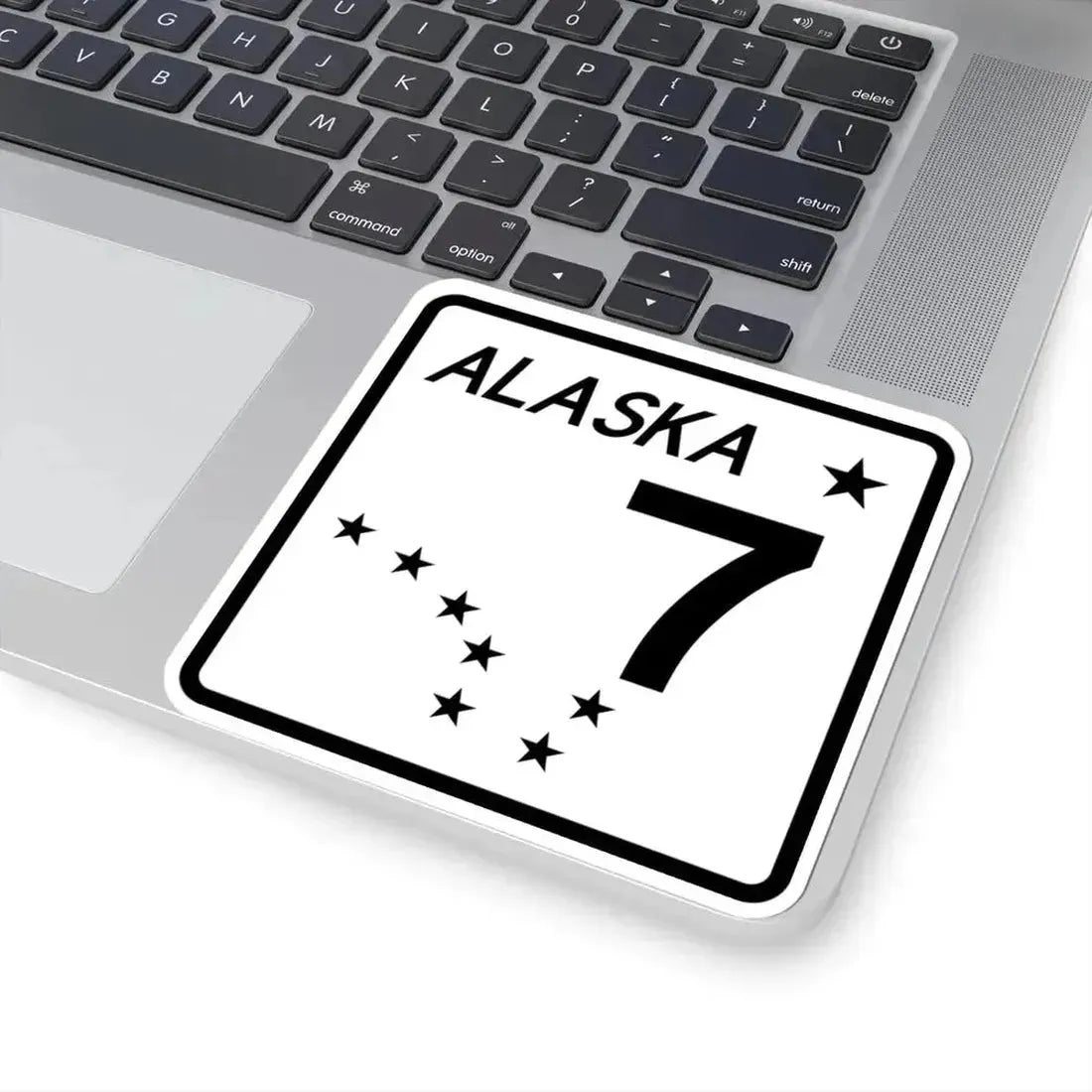 Alaska 7 shield (Alaska) (Road Sign) STICKER Vinyl Kiss-Cut Decal - The Sticker Space