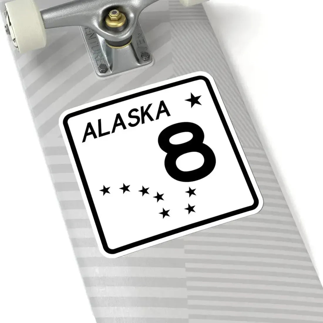 Alaska 8 shield (Alaska) (Road Sign) STICKER Vinyl Kiss-Cut Decal - The Sticker Space