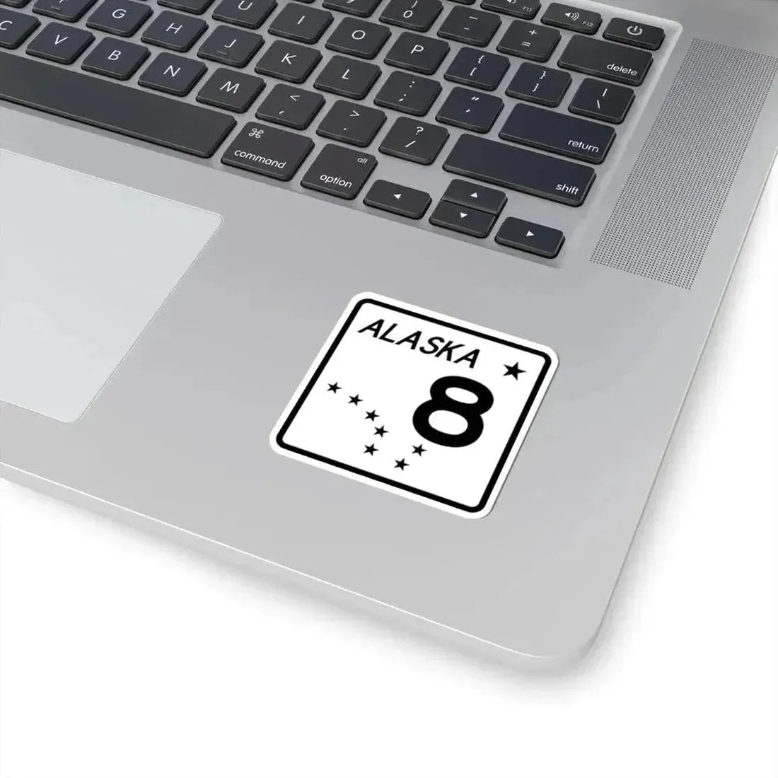 Alaska 8 shield (Alaska) (Road Sign) STICKER Vinyl Kiss-Cut Decal - The Sticker Space