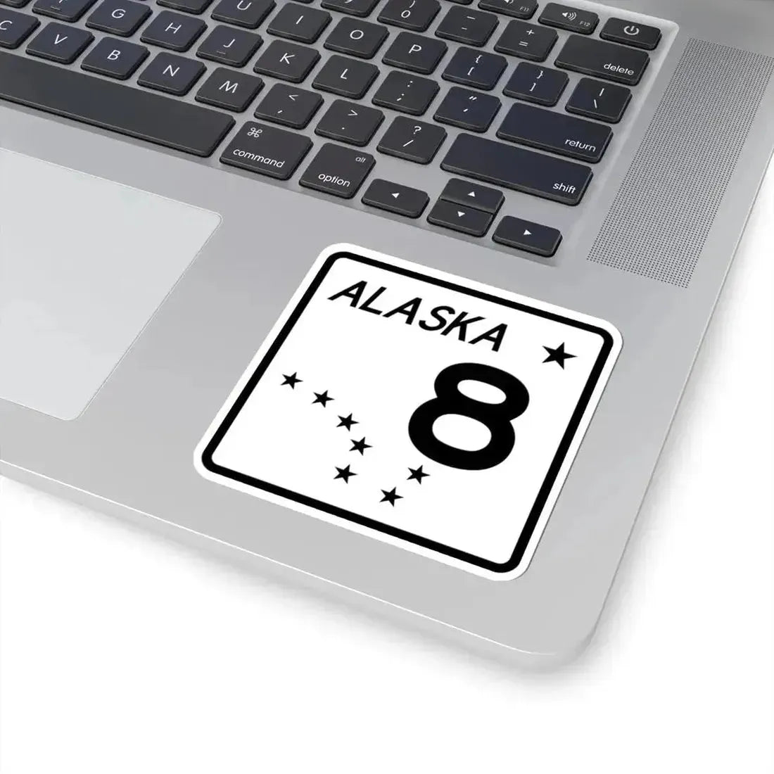 Alaska 8 shield (Alaska) (Road Sign) STICKER Vinyl Kiss-Cut Decal - The Sticker Space