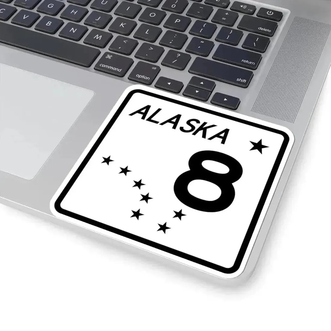 Alaska 8 shield (Alaska) (Road Sign) STICKER Vinyl Kiss-Cut Decal - The Sticker Space