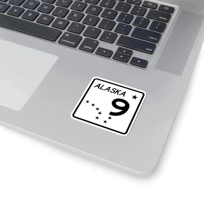 Alaska 9 shield (Alaska) (Road Sign) STICKER Vinyl Kiss-Cut Decal - The Sticker Space
