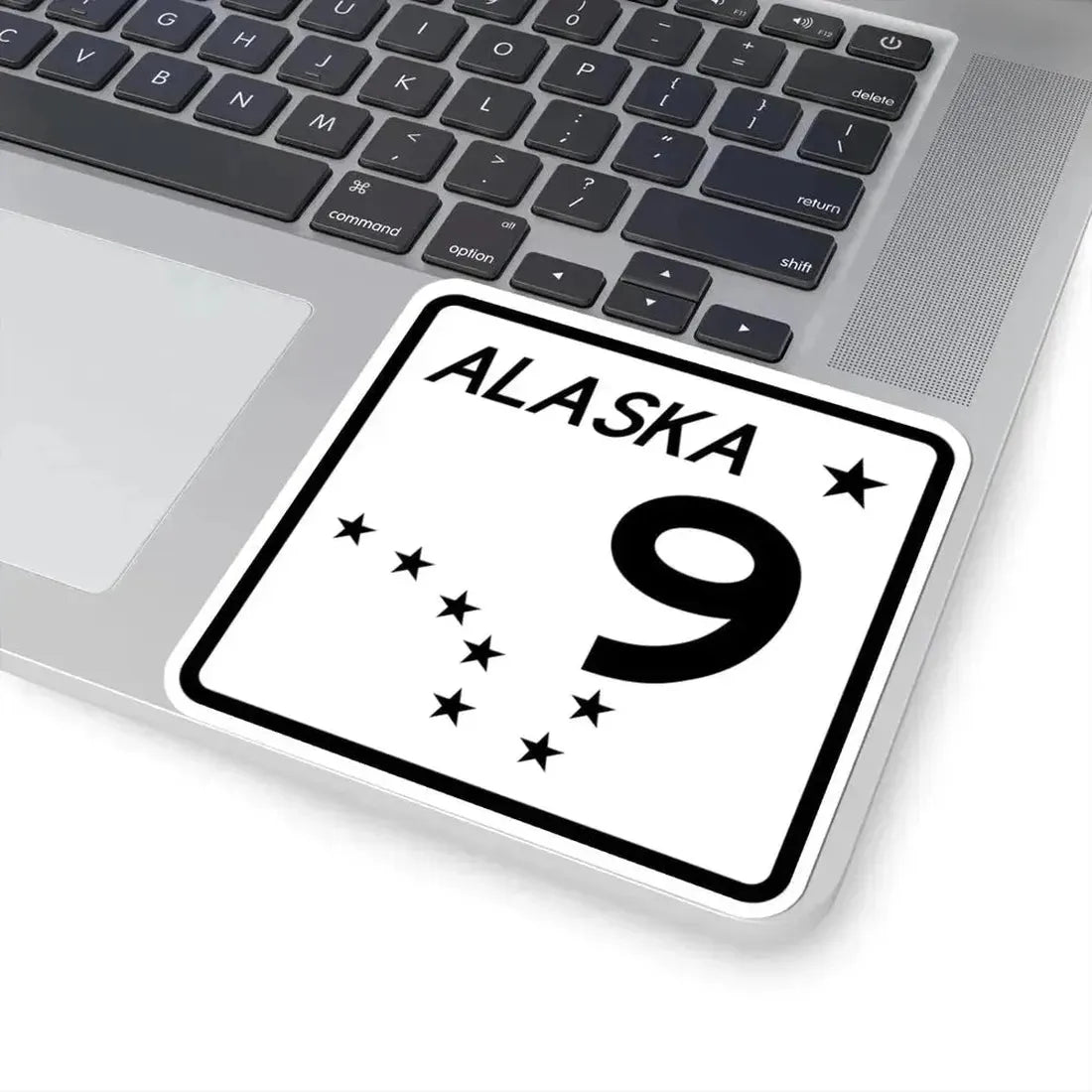 Alaska 9 shield (Alaska) (Road Sign) STICKER Vinyl Kiss-Cut Decal - The Sticker Space