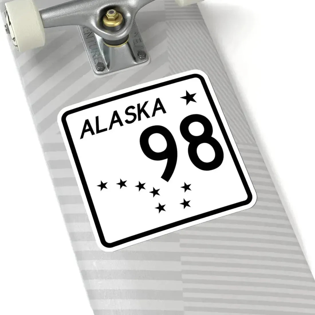 Alaska 98 shield (Alaska) (Road Sign) STICKER Vinyl Kiss-Cut Decal - The Sticker Space