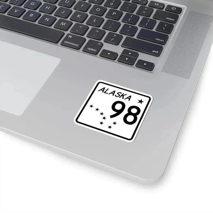 Alaska 98 shield (Alaska) (Road Sign) STICKER Vinyl Kiss-Cut Decal - The Sticker Space