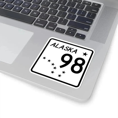 Alaska 98 shield (Alaska) (Road Sign) STICKER Vinyl Kiss-Cut Decal - The Sticker Space