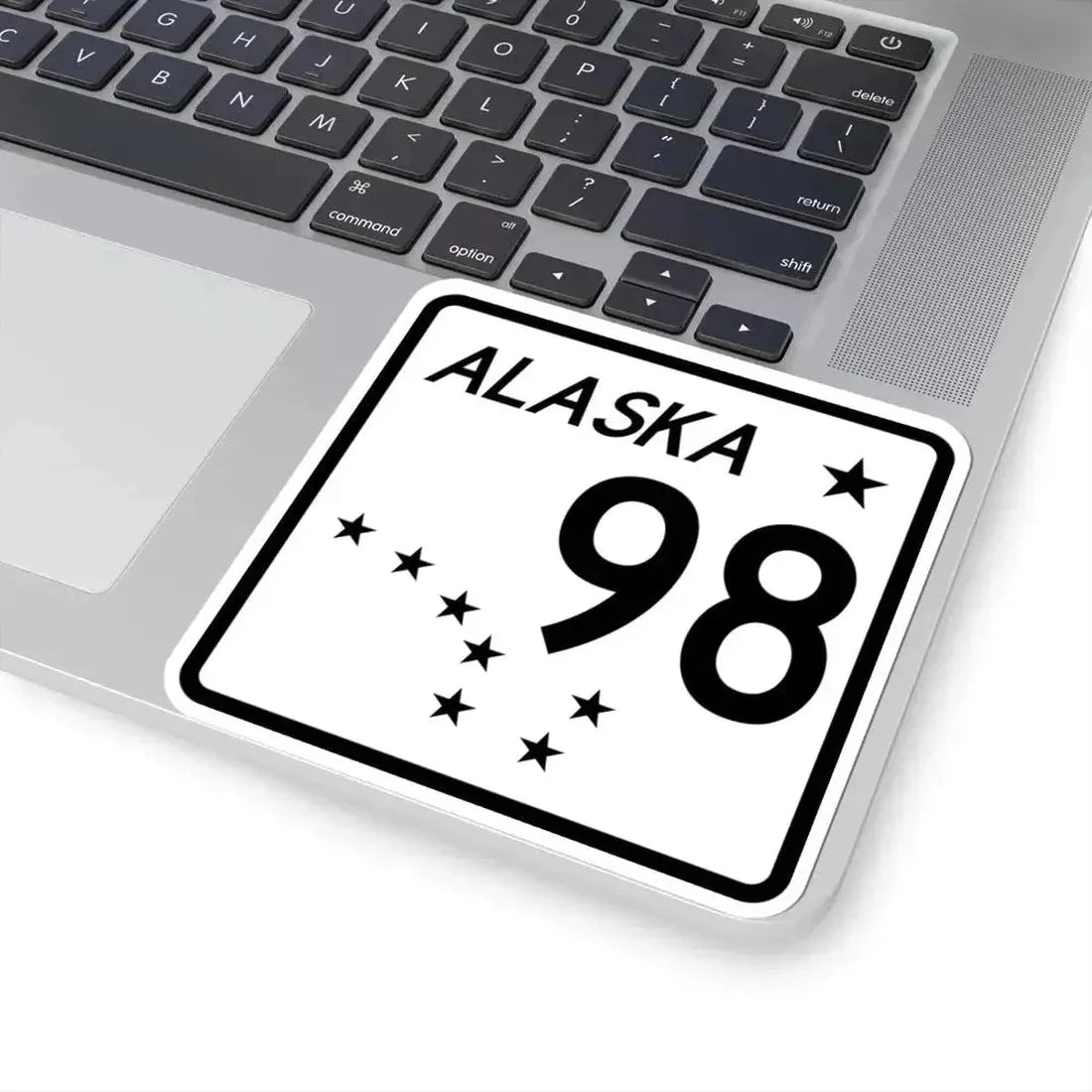 Alaska 98 shield (Alaska) (Road Sign) STICKER Vinyl Kiss-Cut Decal - The Sticker Space