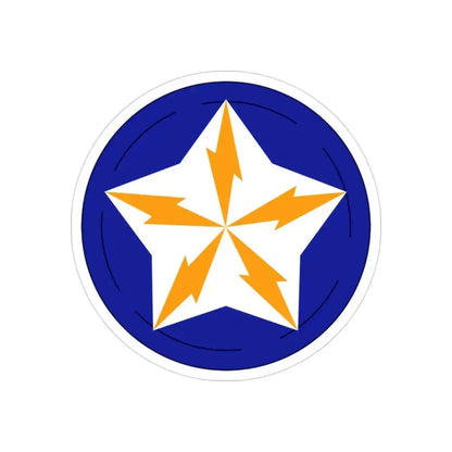 Alaska Communications System (U.S. Army) REVERSE PRINT Transparent Die-Cut STICKER 3 Inch Die-Cut Transparent - The Sticker Space