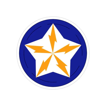 Alaska Communications System (U.S. Army) REVERSE PRINT Transparent Die-Cut STICKER 4 Inch Die-Cut Transparent - The Sticker Space